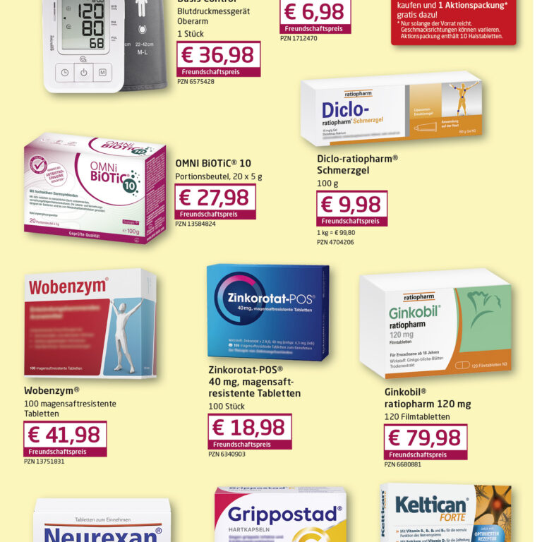 Oktober-Angebote Marien-Apotheke Ebersberg: Immunsystem, Magen Darm